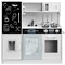 Best Choice Products Pretend Play Kitchen Wooden Toy Set for Kids w/ Telephone, Utensils, Oven, Microwave